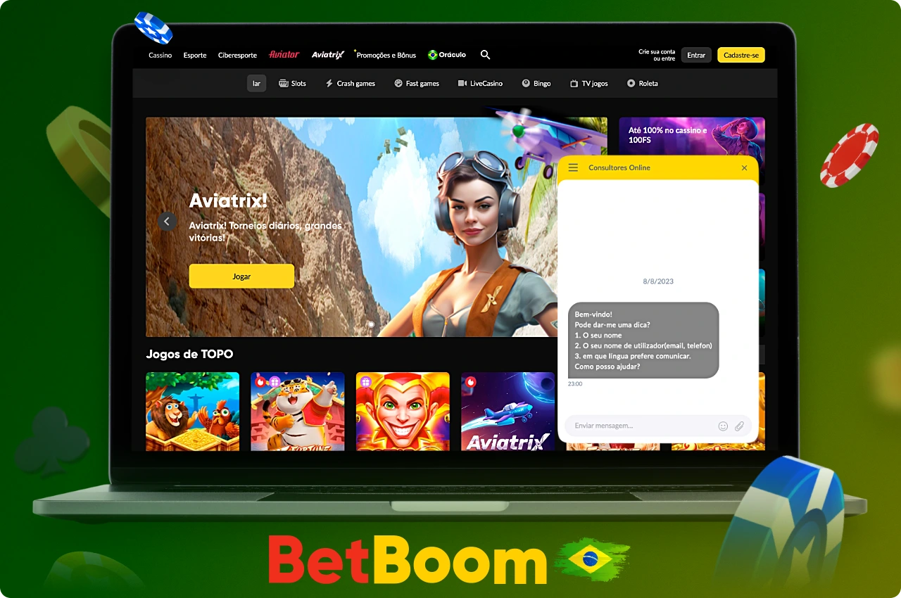 O Betboom Casino é altamente seguro, e todos os jogos apresentados na plataforma são licenciados e foram criados por fabricantes renomados