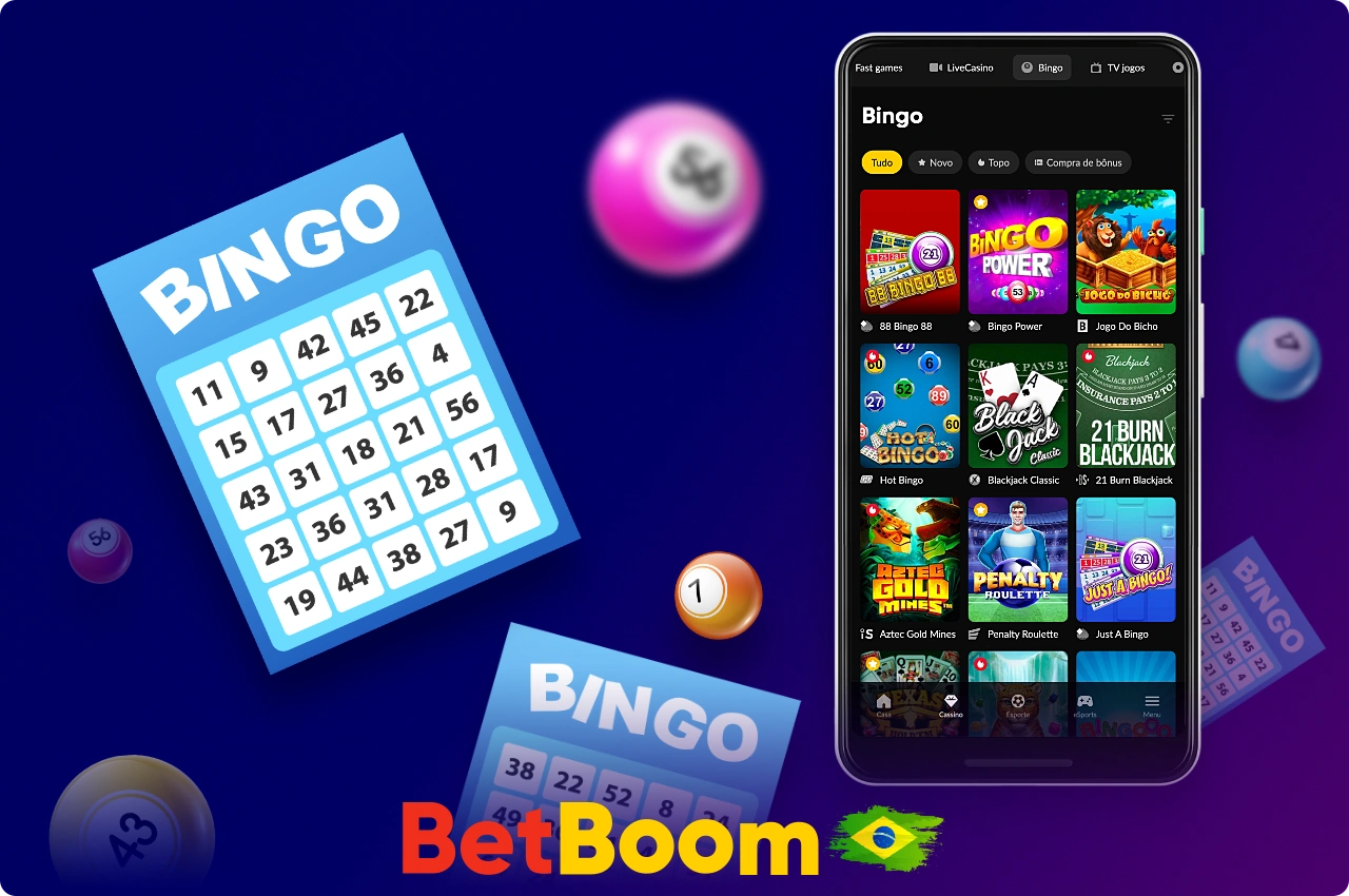 Para os jogadores que querem tentar a sorte, o cassino Betboom tem uma seção de Bingo disponível