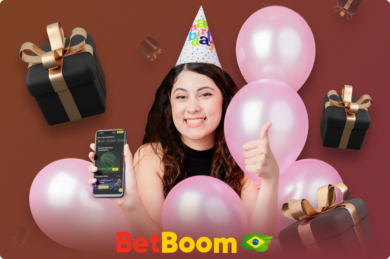 O Betboom oferece bônus especiais no aniversário do usuário