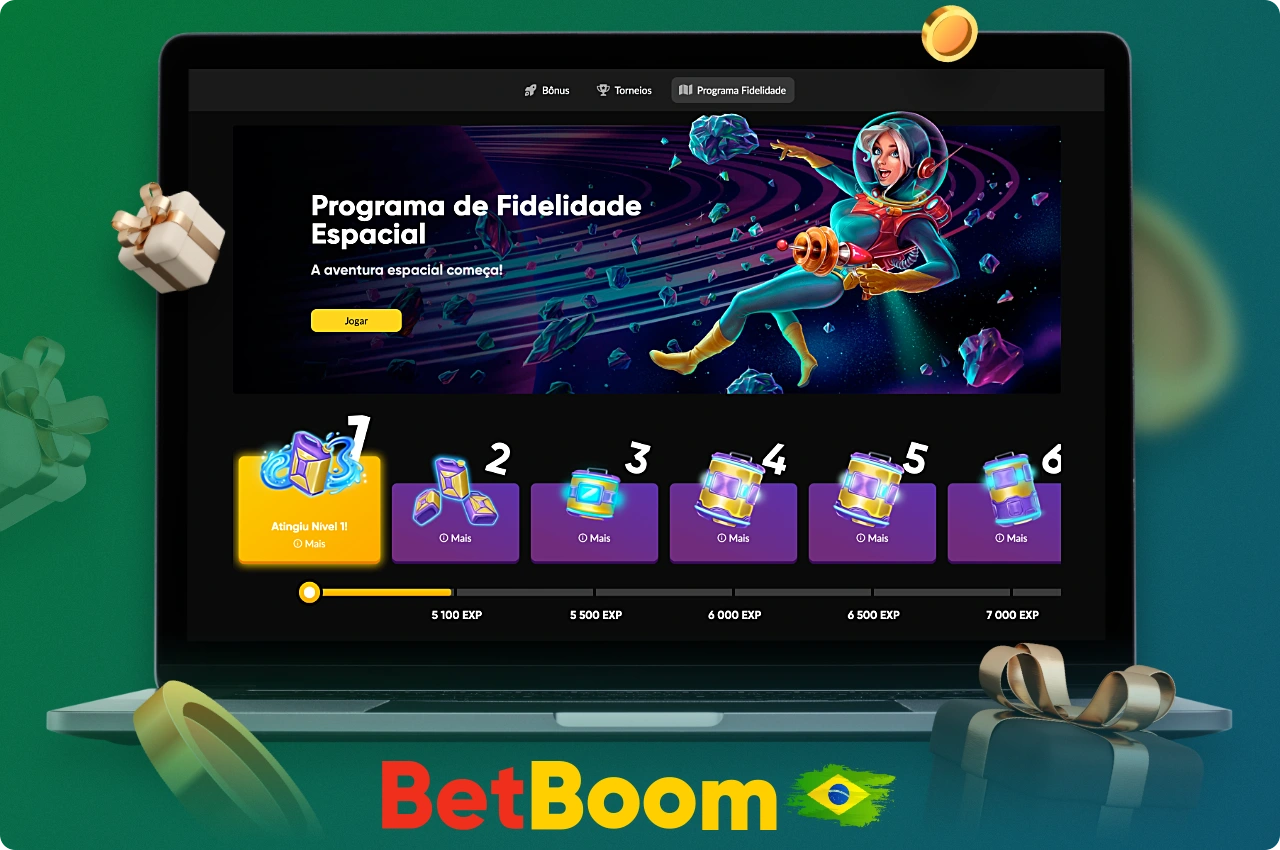 Os membros do programa de fidelidade Betboom do Brasil podem receber bônus adicionais