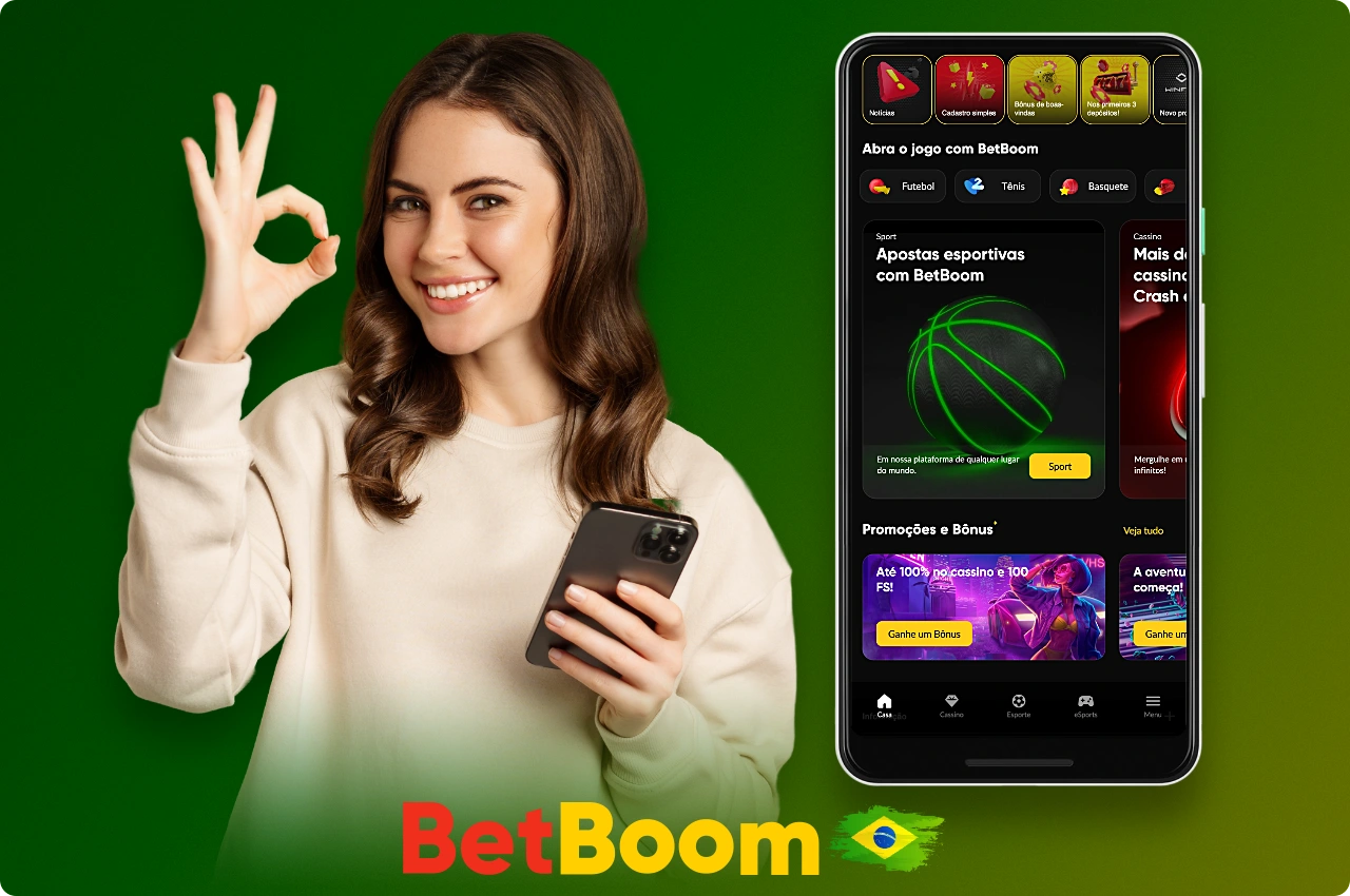 A plataforma licenciada BetBoom apresenta aos seus usuários uma série de recursos, incluindo apostas esportivas, cassino, bônus e muito mais