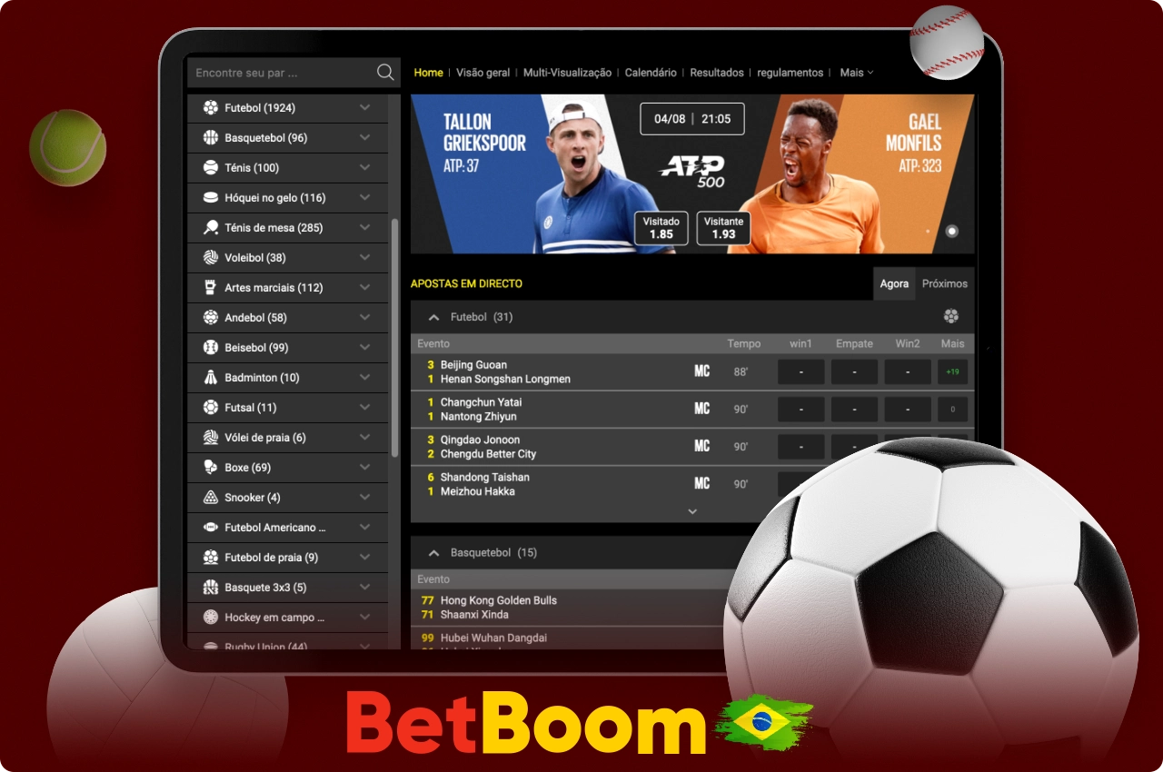 O Betboom oferece a seus usuários uma ampla gama de linhas de apostas em diversos esportes, incluindo esportes cibernéticos