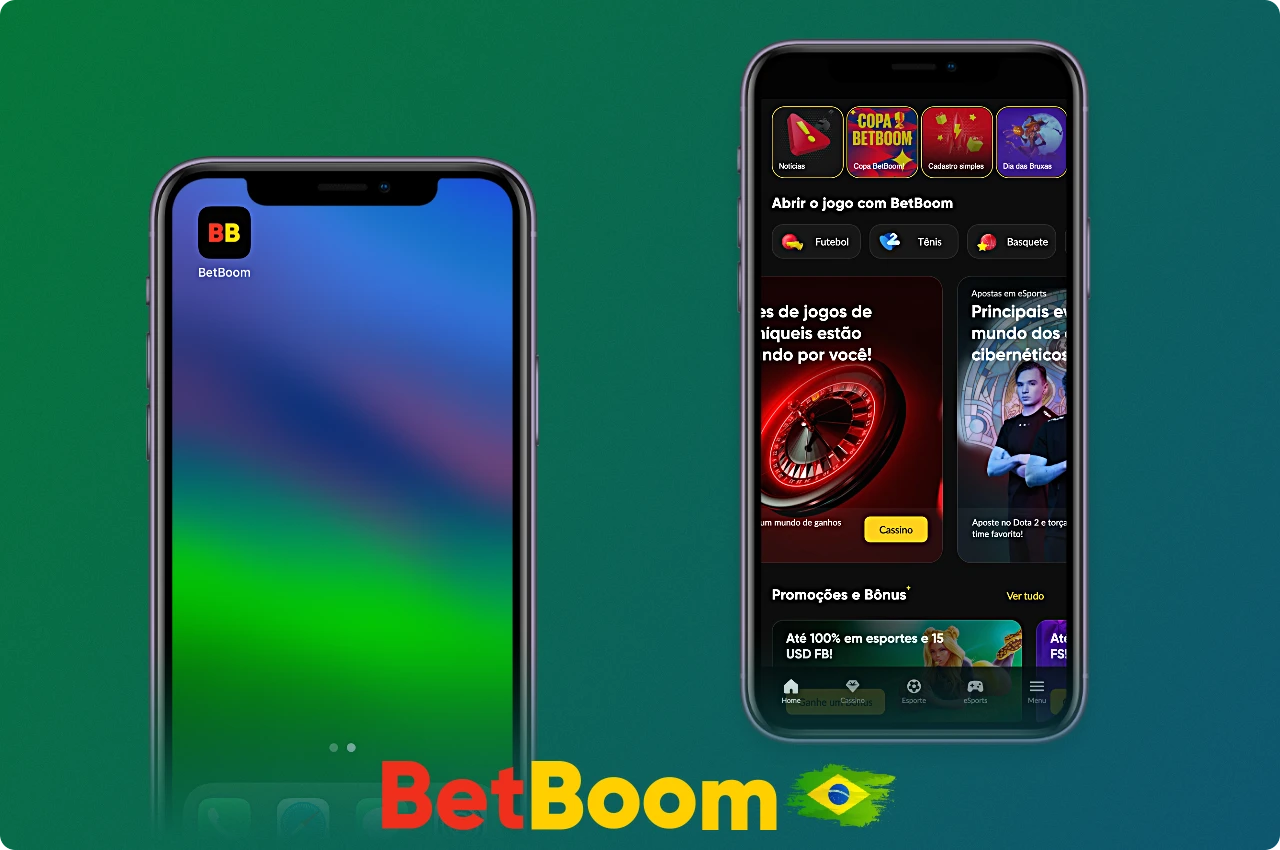 Depois de fazer o download e instalar o aplicativo BetBoom para iOS, o ícone do aplicativo aparecerá na área de trabalho do seu telefone