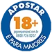 Logotipo da apostar e para maiores brasil